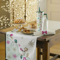 THUN® Runner Stampa Digitale Natale - Fantasia Luci Lights Multicolor