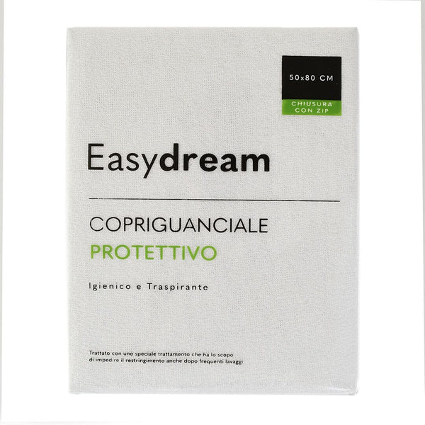 EasyDream Copriguanciale in Spugna Protettivo Tinta Unita Optical White - Amo La Casa Shop