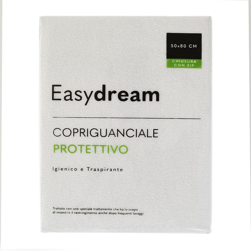 EasyDream Copriguanciale in Spugna Protettivo Tinta Unita Optical White - Amo La Casa Shop