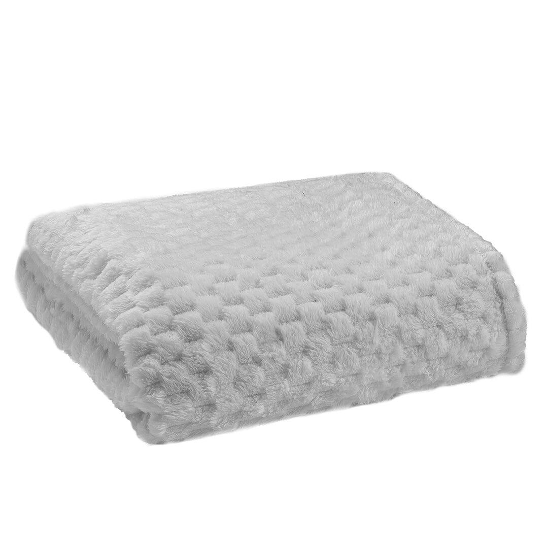 Plaid Storm Aria 150x200 cm Tinta Unita Light Grey - Amo La Casa Shop