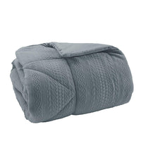 Trapunta Singola Doubleface Treccia Acqua Blue - Amo La Casa Shop