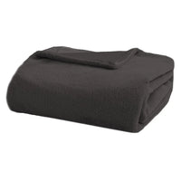 Coperta Fiamma Fuoco 150x200 cm Tinta Unita Dark Grey - Amo La Casa Shop
