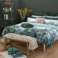 Completo Letto Singolo con Stampa Digitale - Fantasia Alpine Aura Pines Teal - Amo La Casa Shop
