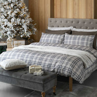 Parure Copripiumino Singolo in Cotone con Stampa - Fantasia Himalayan Home Kody Grey - Amo La Casa Shop