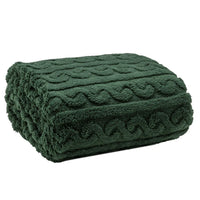 Coperta Marmolada 150x200 cmDolomites Dream Tinta Unita Green - Amo La Casa Shop