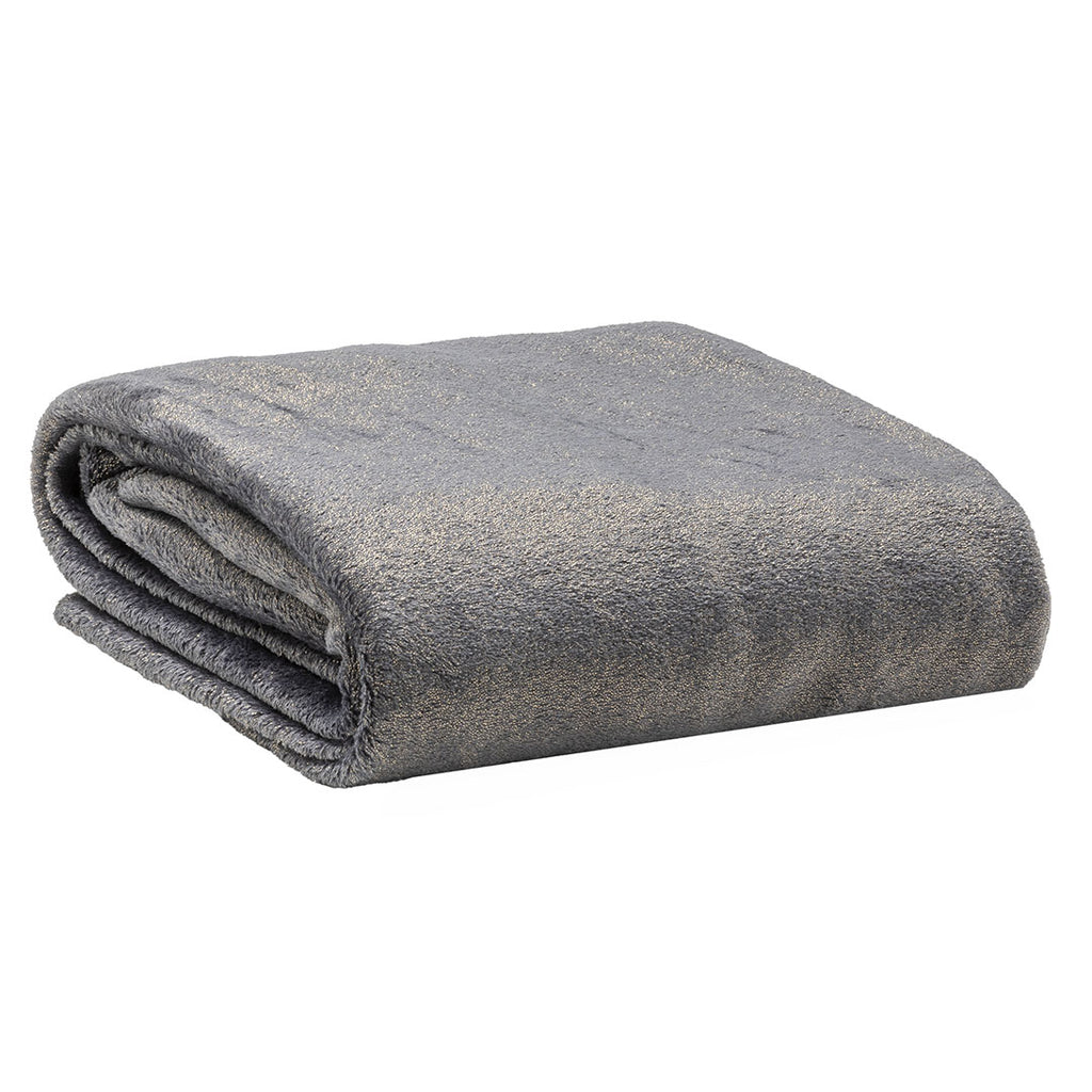 Coperta Everest 250x200cm Himalayan Home Tinta Unita Dark Grey - Amo La Casa Shop