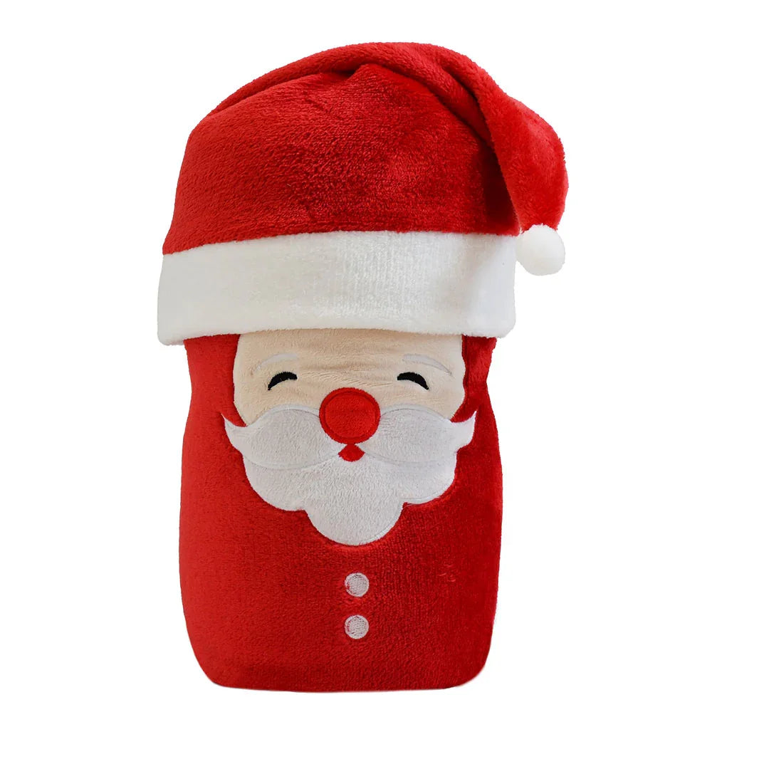 Plaid 120x160 cm Cute Pyrenees Present Santa Claus Red - Amo La Casa Shop