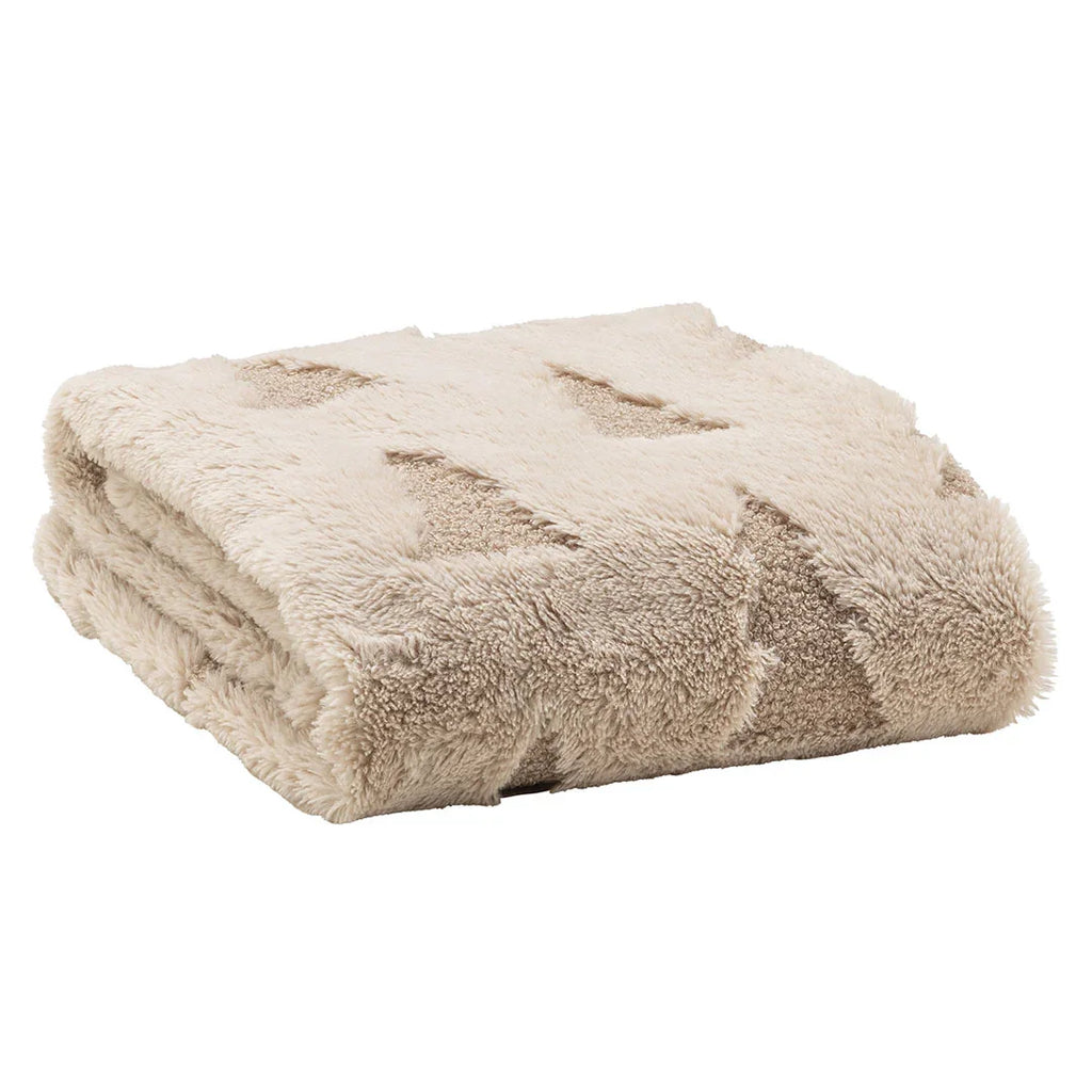 Coperta Monte Bianco 150x200 cm Alpine Aura Tinta Unita Beige - Amo La Casa Shop