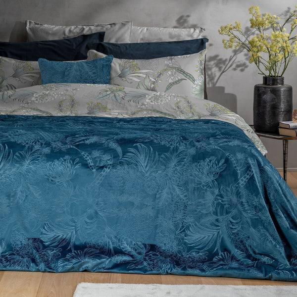 Trapunta Matrimoniale Velluto 250x200 cm Absinthe Ellis Verde - Amo La Casa Shop
