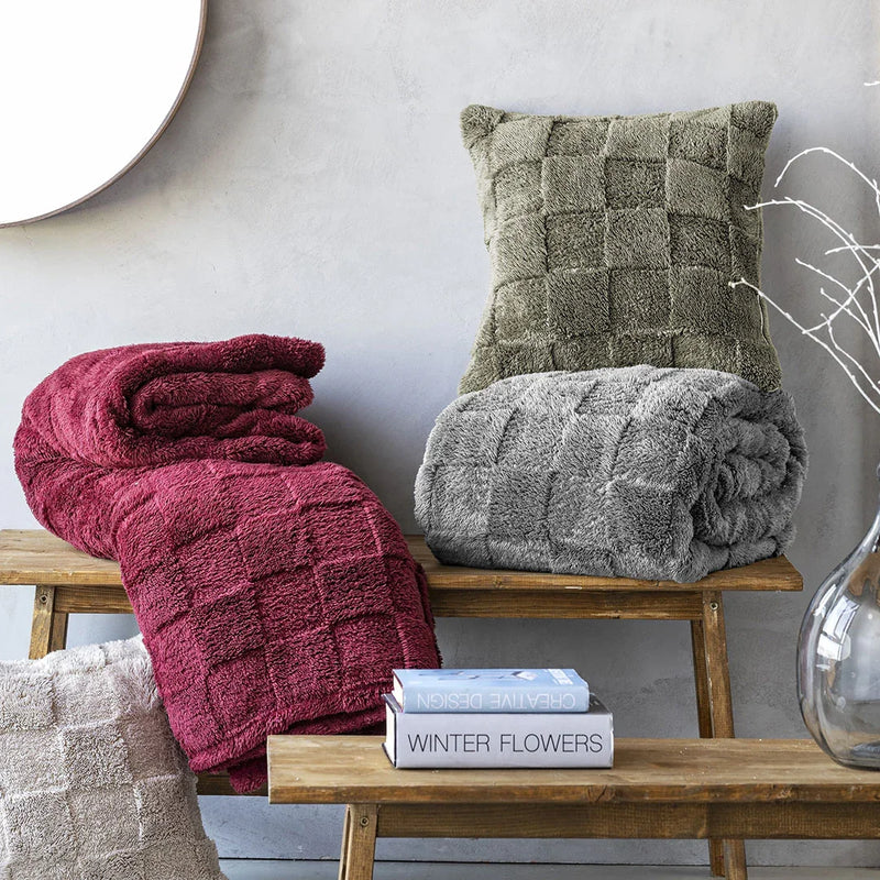 Plaid 120x160cm Juniper Gin Tinta Unita Beige - Amo La Casa Shop