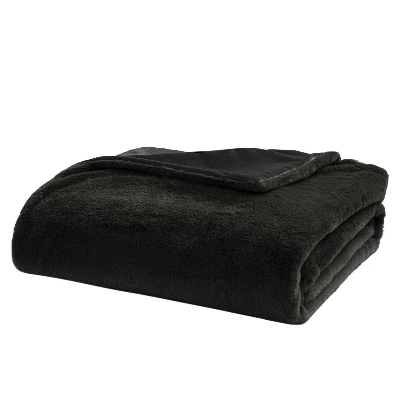 Coperta Artemisia 250x200 cm Absinthe Tinta Unita Dark Grey - Amo La Casa Shop