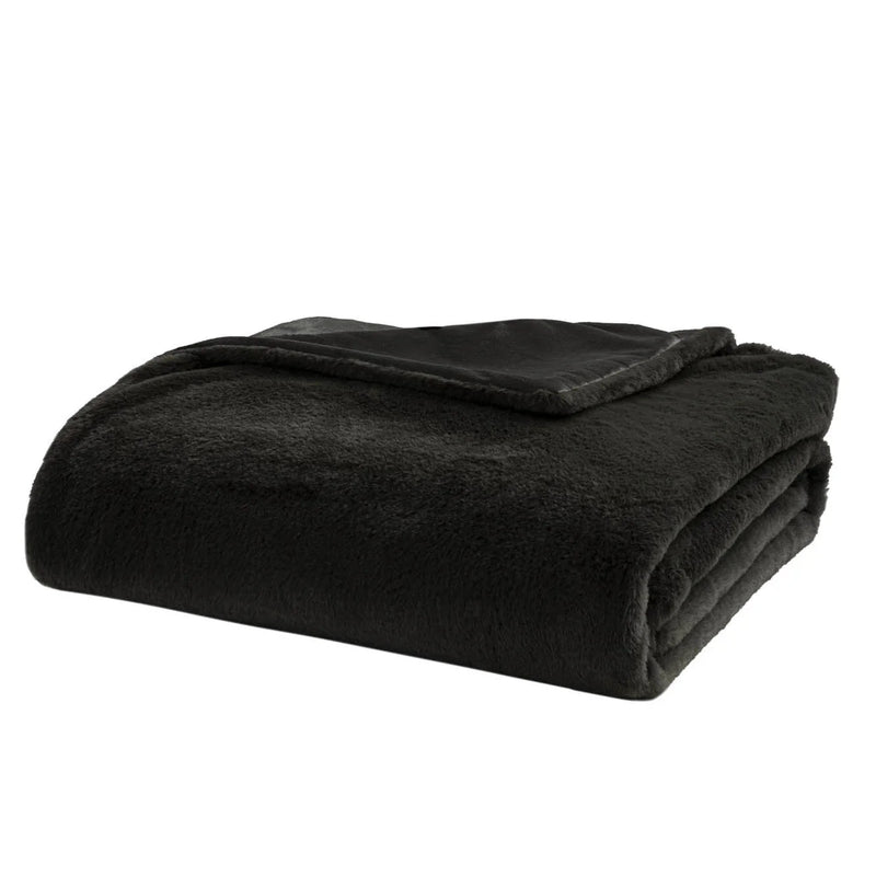 Coperta Artemisia 150x200 cm Absinthe Tinta Unita Dark Grey - Amo La Casa Shop