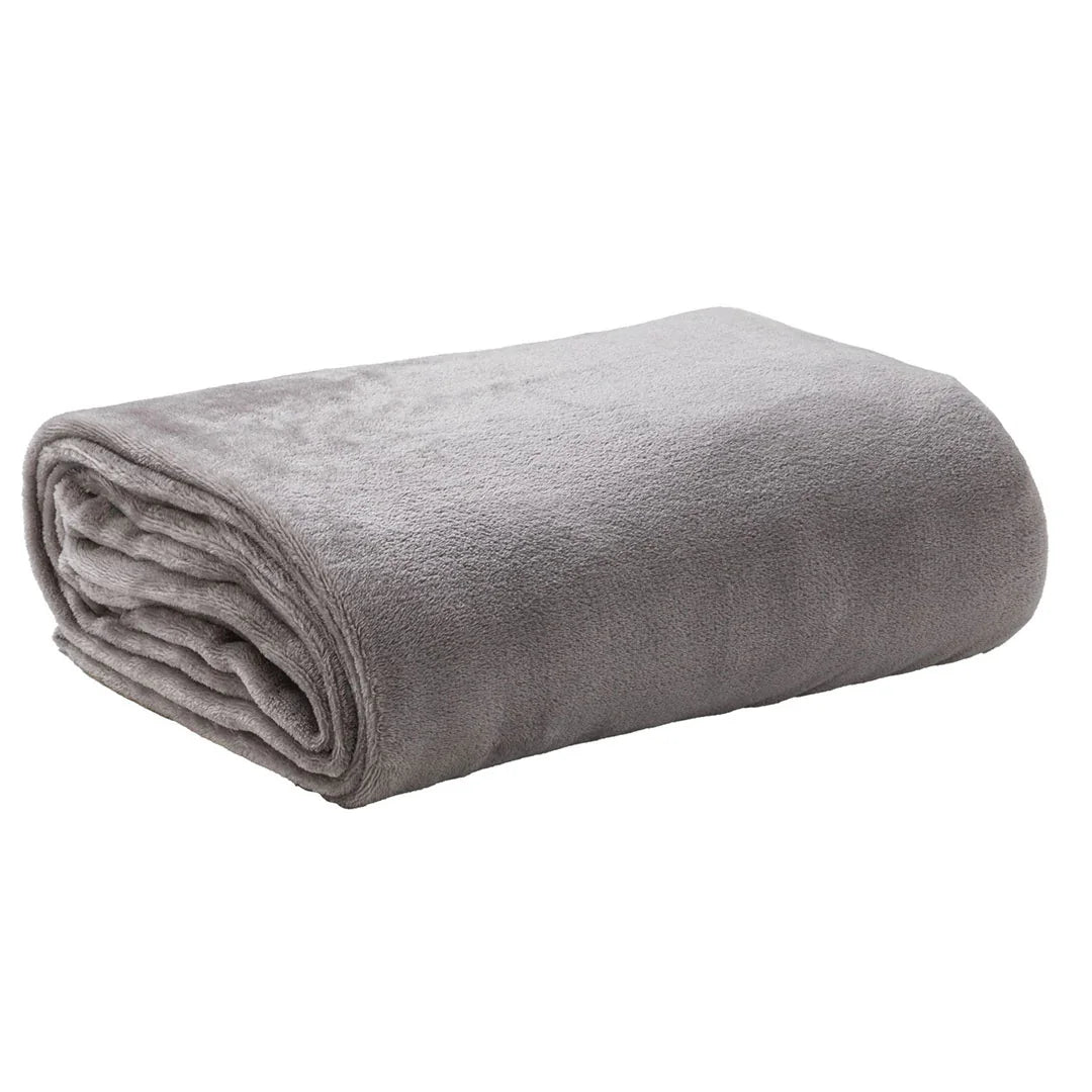 Coperta 150x200cm Whisky Tinta Unita Tortora - Amo La Casa Shop