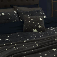 THUN® Coperta Con Borsa 70x100cm Abbracciami Star Glow in the Dark Blue - Amo La Casa Shop