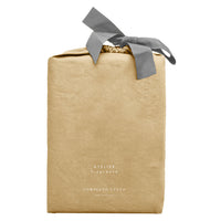 Completo Letto Matrimoniale in Cotone Atelier Fragrance Tinta Unita Ochre