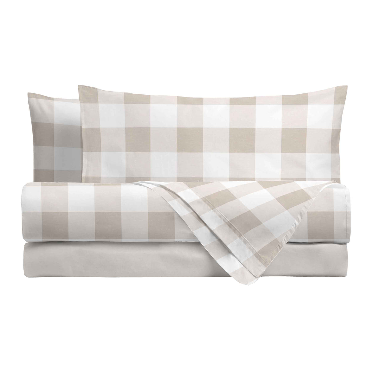 Completo Letto Piazza e Mezza in Cotone con Stampa - Fantasia Secret Garden Leonard Beige