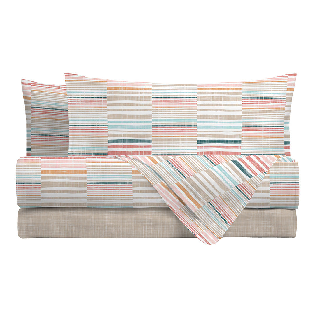 Di Maestro Completo Letto Stampato  Matrimoniale Ruben Multicolor