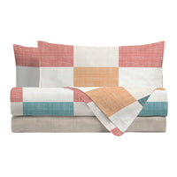 Di Maestro Completo Letto Stampato  Matrimoniale Esmond Multicolor