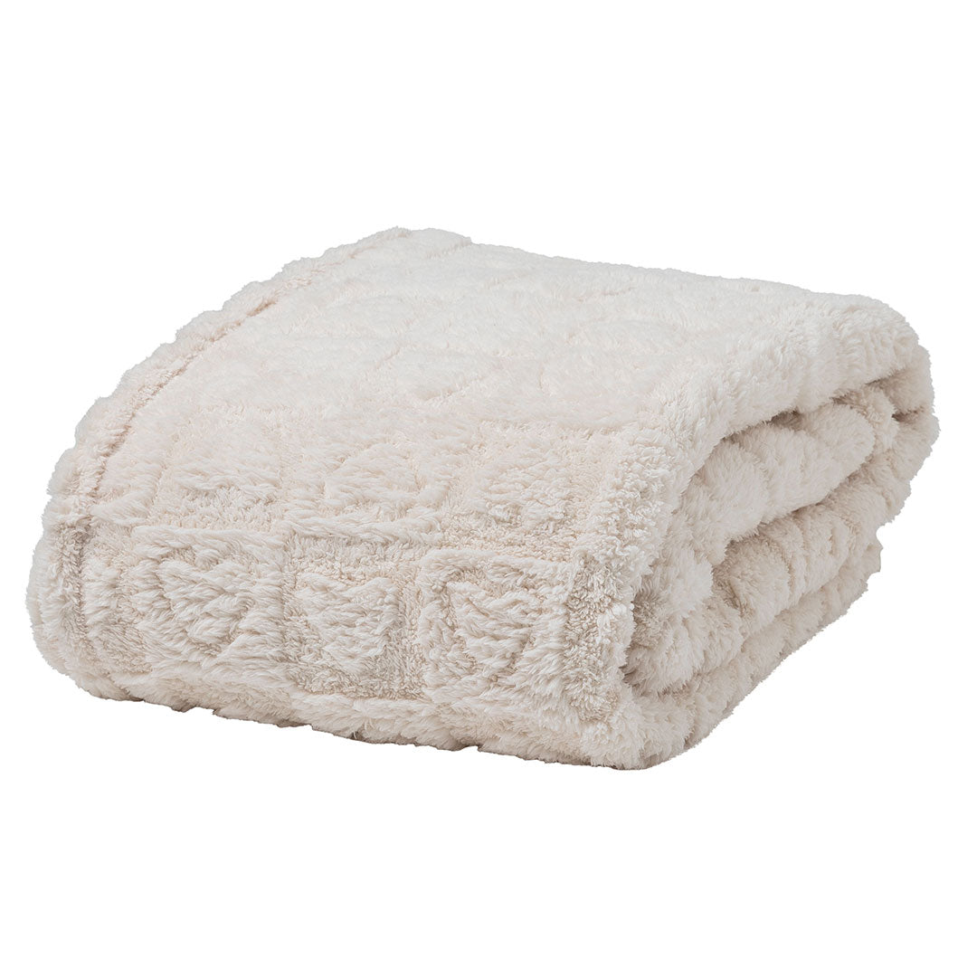 Coperta Lovely Reindeer 250x200 cm Heart Cream