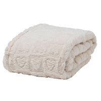Coperta Lovely Reindeer 250x200 cm Heart Cream