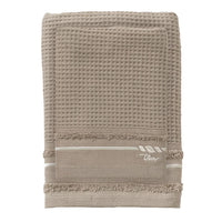 THUN® Set 2 Asciugamani Country Bloom 40x60 + 60x100 cm Tinta Unita Beige - Amo La Casa Shop