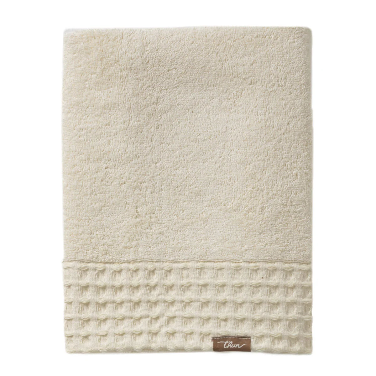 THUN® Asciugamano Telo Doccia Iconic Elegance 90x140 cm Tinta Unita Cream - Amo La Casa Shop