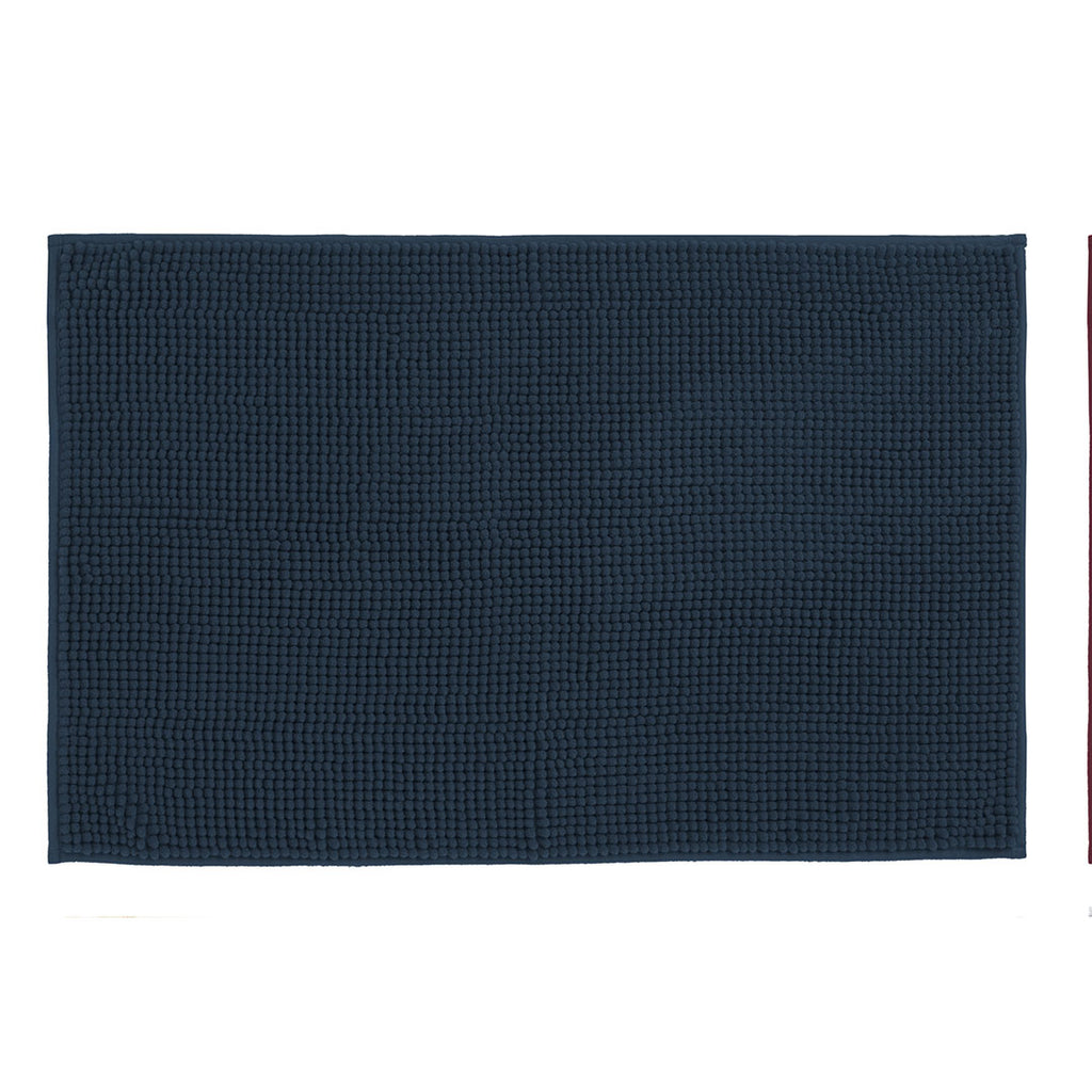 Tappeto Bagno 50x80 Lipari Gin Tinta Unita Blu Scuro - Amo La Casa Shop