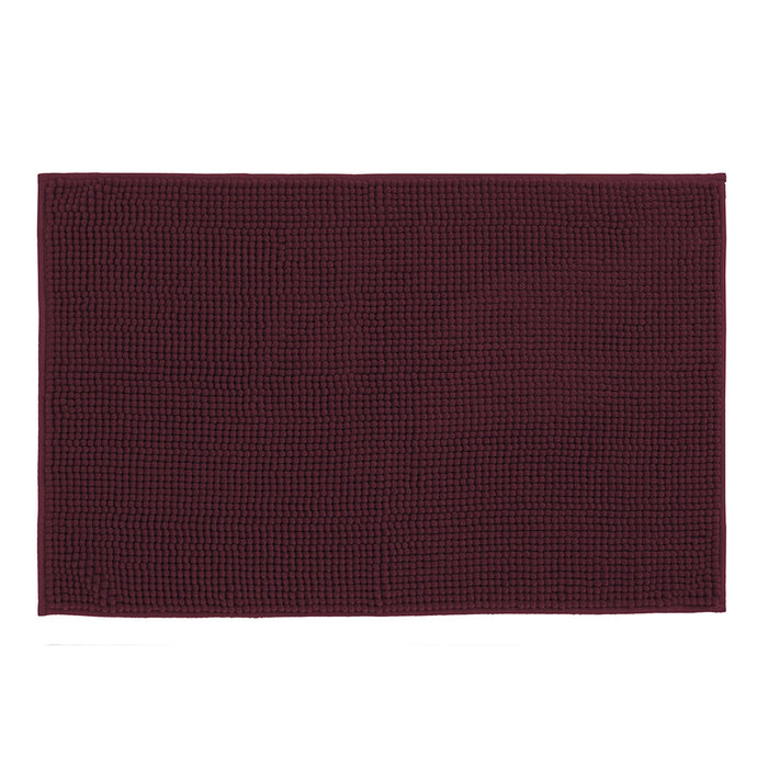 Tappeto Bagno 50x80 Lipari Gin Tinta Unita Bordeaux - Amo La Casa Shop