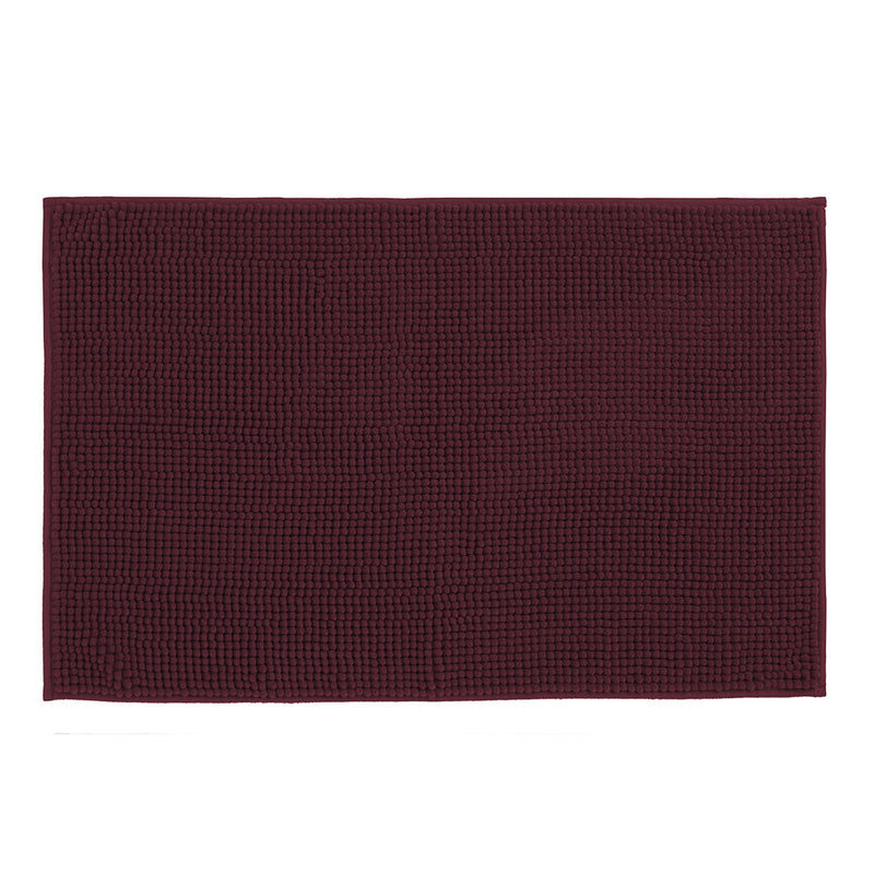 Tappeto Bagno 50x80 Lipari Gin Tinta Unita Bordeaux - Amo La Casa Shop