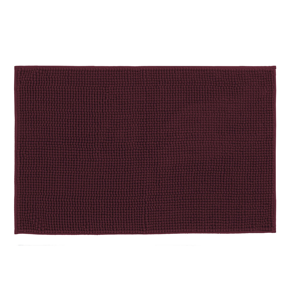Tappeto Bagno 50x80 Lipari Gin Tinta Unita Bordeaux - Amo La Casa Shop