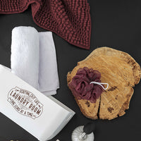 Set Bagno Gin Tinta Unita Blu Bordeaux - Amo La Casa Shop