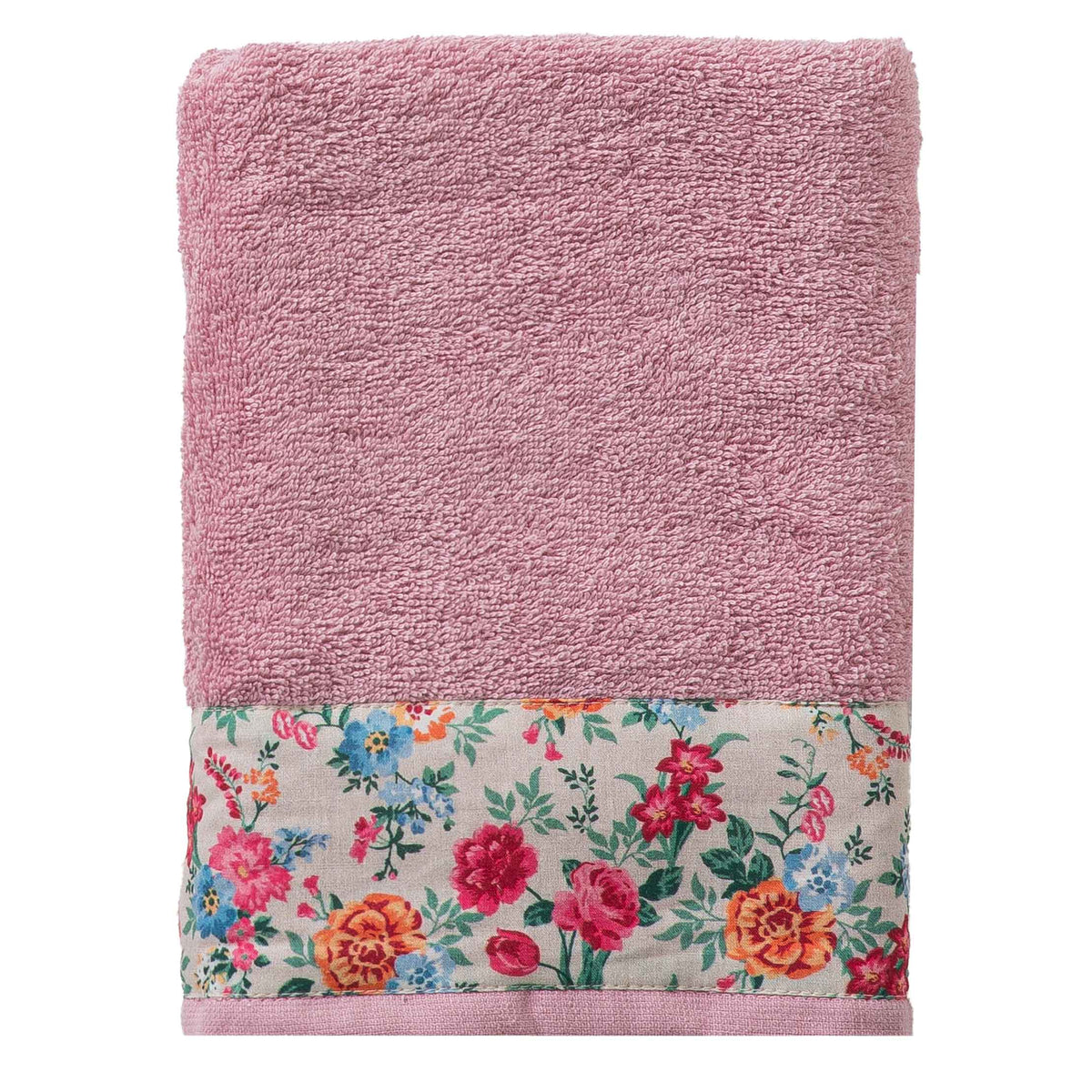 Asciugamano Telo Doccia Secret Garden 70x140 cm Tinta Unita Pink
