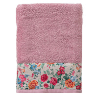 Asciugamano Telo Doccia Secret Garden 70x140 cm Tinta Unita Pink