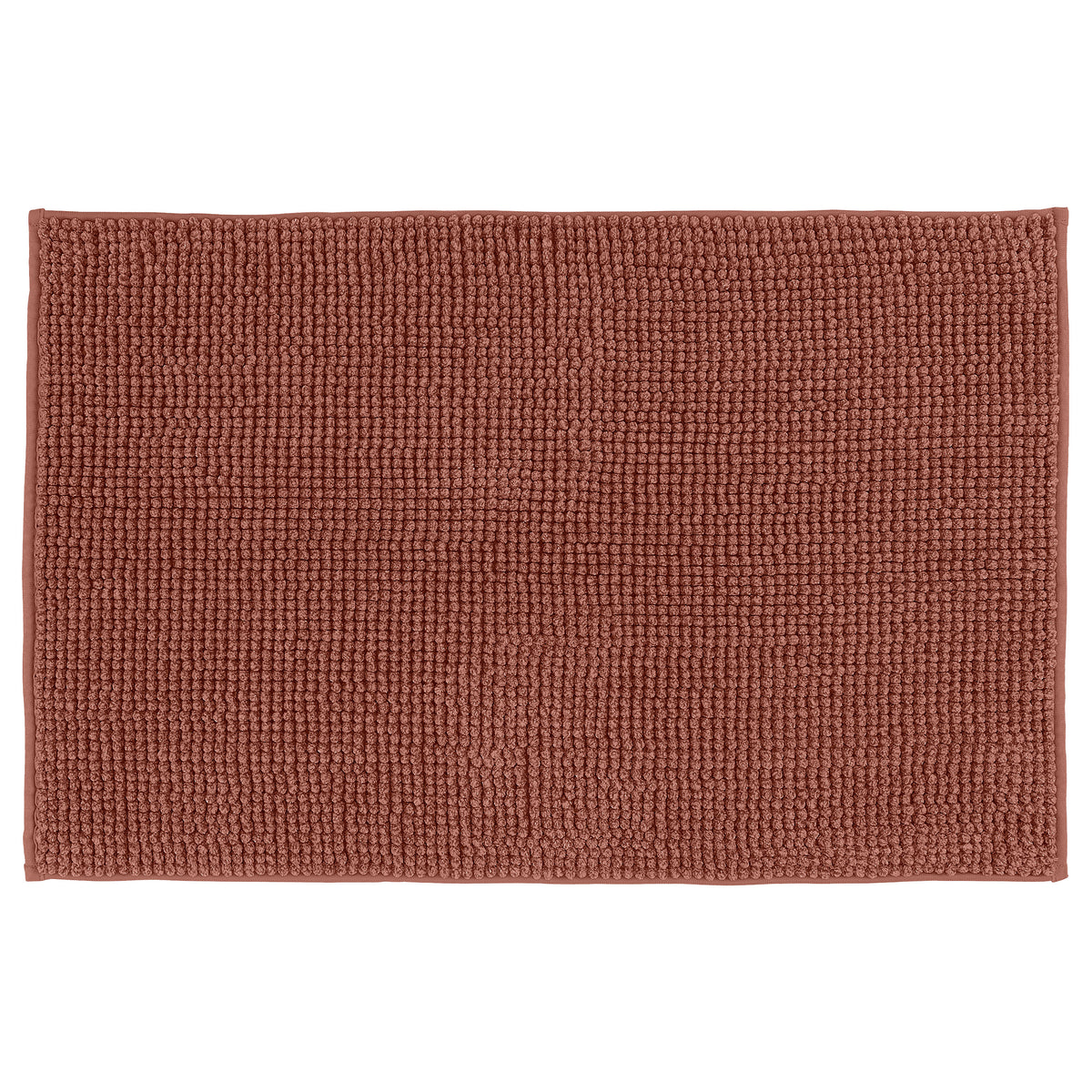 Tappeto Bagno Lipari cm 50x80 Tinta Unita Rust
