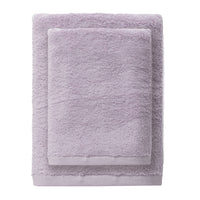 Set 2 Asciugamani in Spugna di Cotone Atelier Fragrance Standard Tinta Unita Lilac