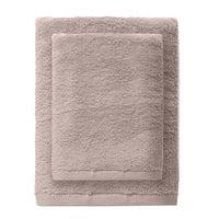 Set 2 Asciugamani in Spugna di Cotone Atelier Fragrance Standard Tinta Unita Powder Pink