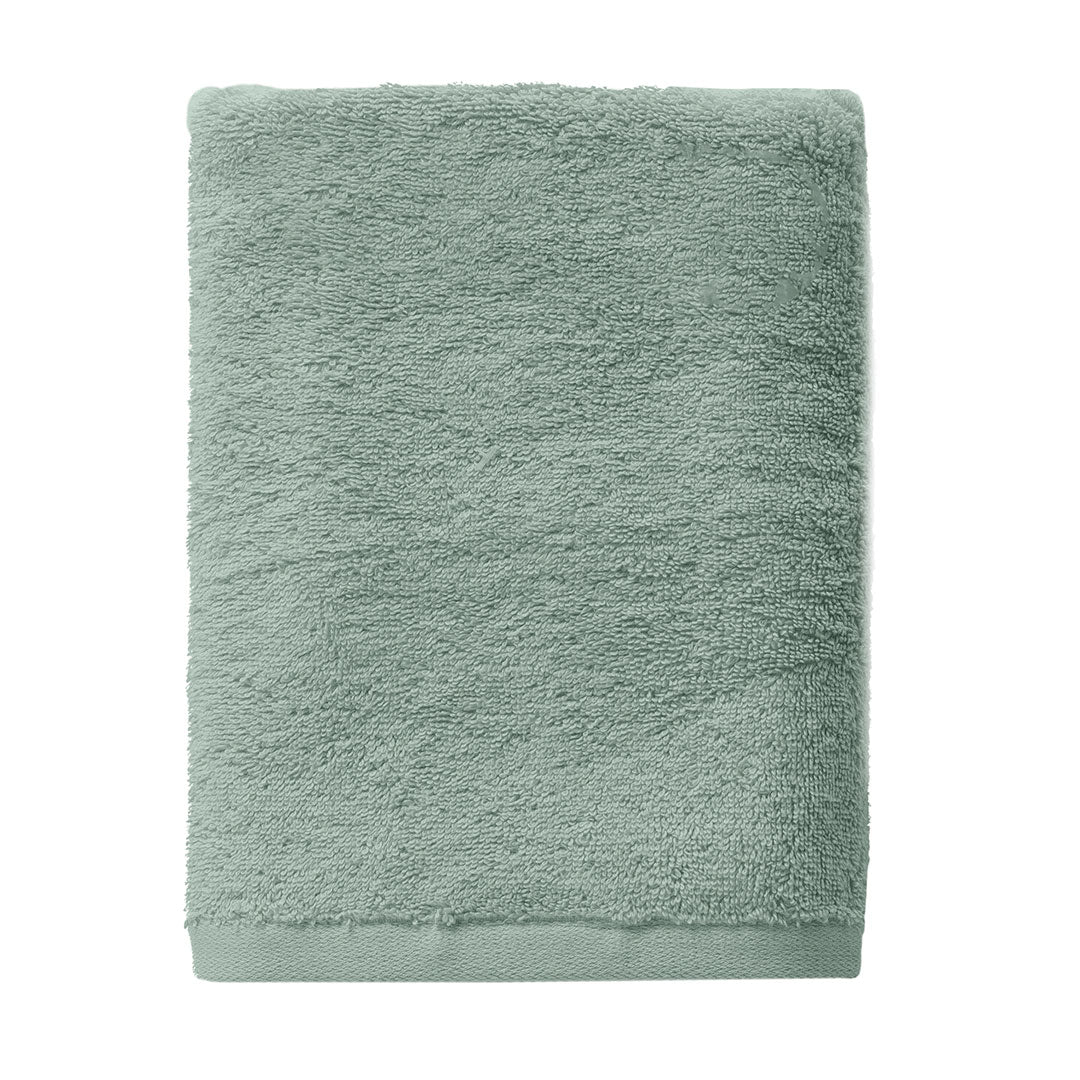 Asciugamano in Spugna di Cotone Atelier Fragrance 70x140 cm Tinta Unita Sage Green