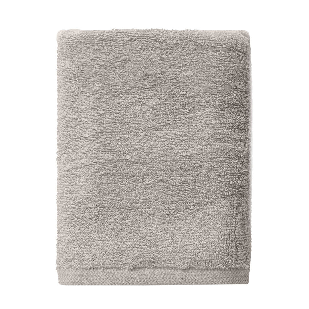 Asciugamano in Spugna di Cotone Atelier Fragrance 70x140 cm Tinta Unita Ash Grey