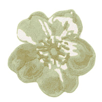 THUN® Tappeto a Forma di Fiore Bloom Verde R-80 Tinta Unita Green