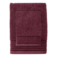 Set 2 Asciugamani Relax Me Standard Tinta Unita Burgundy