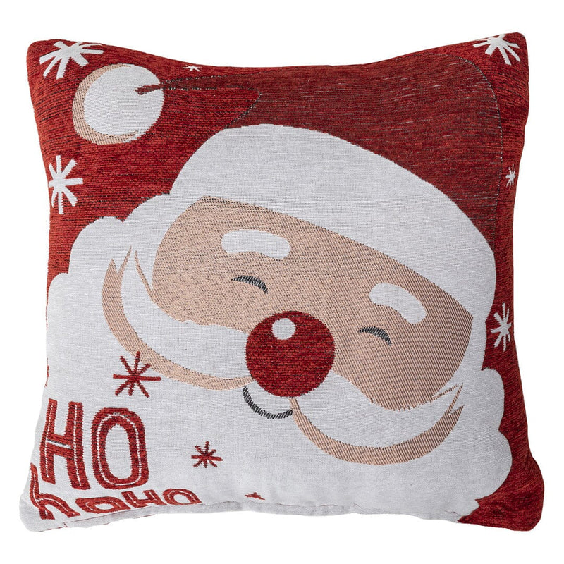 Cuscino Ciniglia Jacquard Ginger 40x40 Santa Claus Red - Amo La Casa Shop