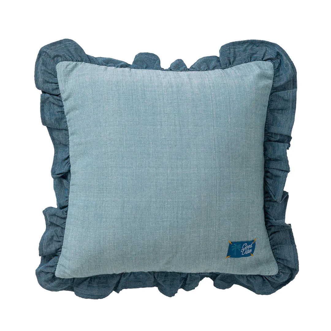 Cuscino Tinto In Filo 40x40 cm Marissa Aqua - Amo La Casa Shop