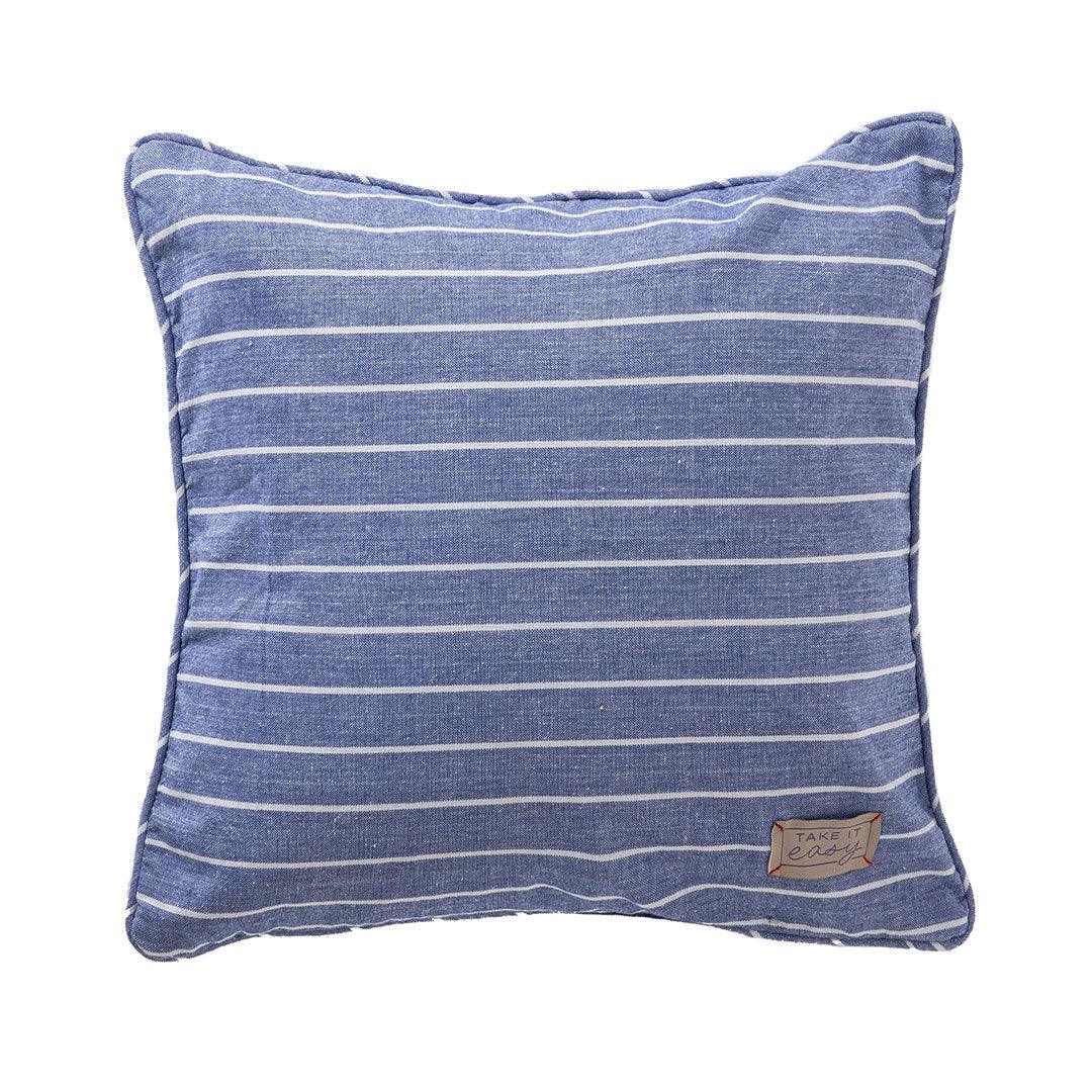 Cuscino Tinto In Filo 40x40 cm Evan Blue - Amo La Casa Shop
