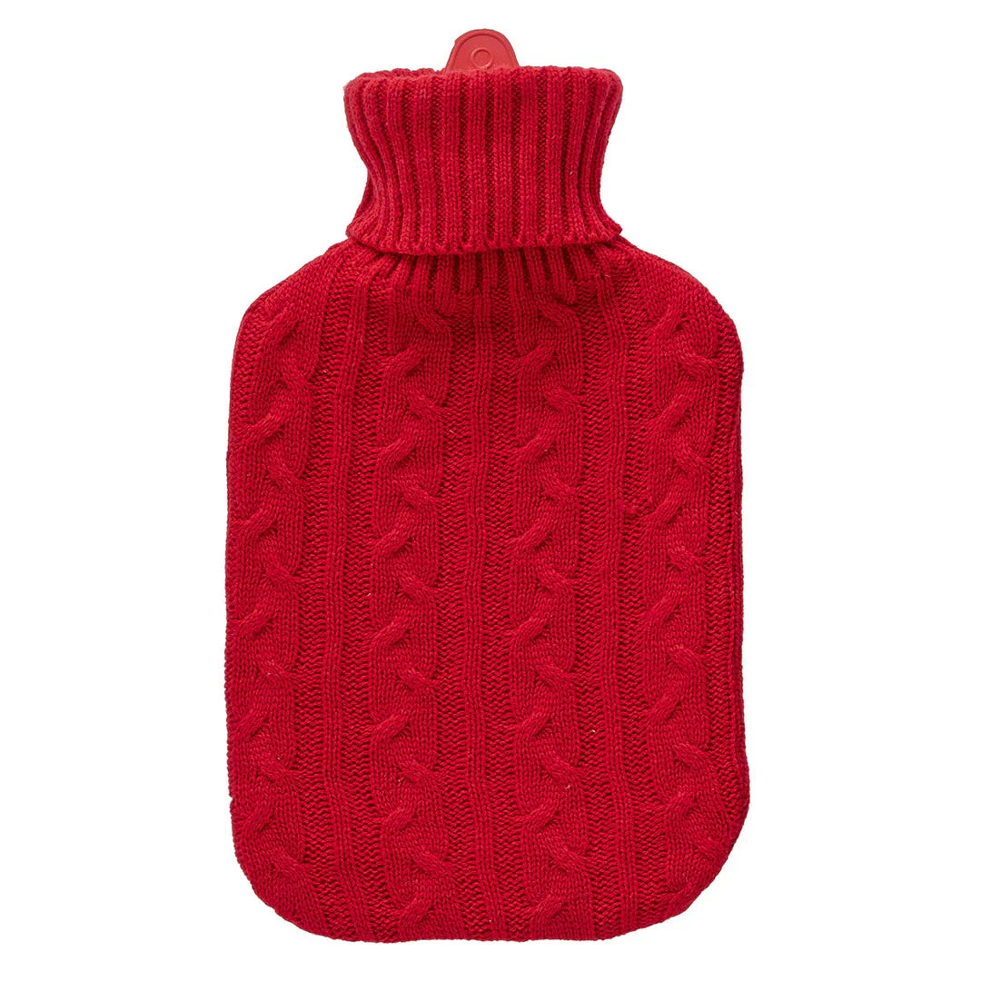 Borsa Acqua Calda Tricot Dolomites Dream Tinta Unita Red - Amo La Casa Shop