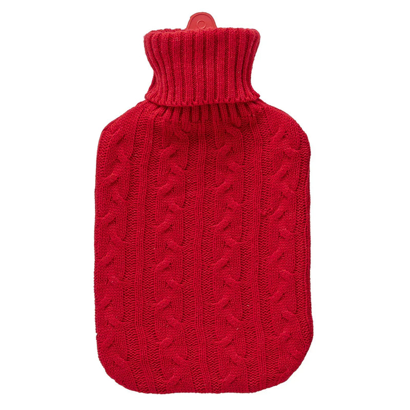 Borsa Acqua Calda Tricot Dolomites Dream Tinta Unita Red - Amo La Casa Shop