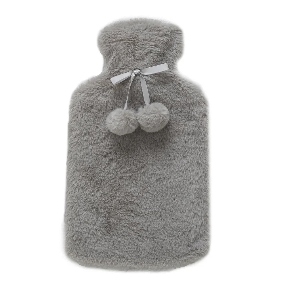 Borsa Acqua Calda Fur Himalayan Home Tinta Unita Grey - Amo La Casa Shop