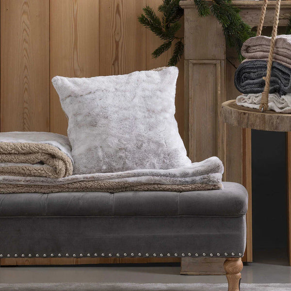 Cuscino 40x40 cm Himalaya Himalayan Home Fur Beige - Amo La Casa Shop