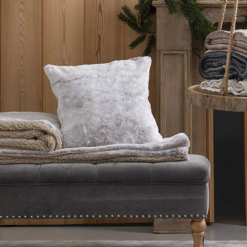 Cuscino 40x40 cm Himalaya Himalayan Home Fur Beige - Amo La Casa Shop