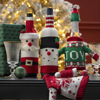 Copri Bottiglia Pyrenees Present Snowflakes Red - Amo La Casa Shop