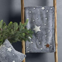 THUN® Coperta Con Borsa 70x100cm Abbracciami Star Glow in the Dark Blue - Amo La Casa Shop